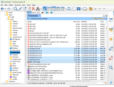 Free commander - file selection count example.png